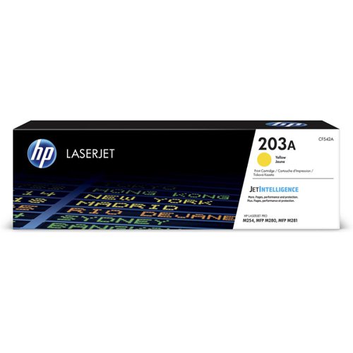 HP 203A LaserJet Toner Cartridge Page Life 1300pp Yellow Ref CF542A