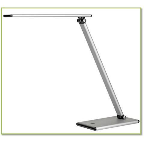 Unilux Terra LED Desk Lamp Adjustable Arm 5W Max Height 510mm Base 180x120mm Silver Ref 400087000  4085743