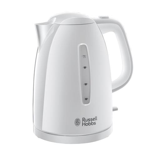 Russell Hobbs Textures Kettle 1.7L 3000W 360 Degrees Rotation Auto-off Safety Lid White Ref IG7105