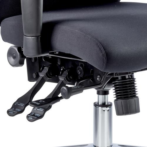 Adroit Onyx Posture Chair Black 450x470-540x590-640mm Ref OP000095