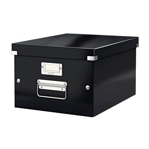 Leitz Click & Store Collapsible Storage Box Medium For A4 Black Ref 60440095
