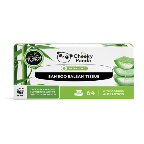 Cheeky Panda Balsam Tissues 64 Sheets [Pack of 12] 157933 Buy online at Office 5Star or contact us Tel 01594 810081 for assistance