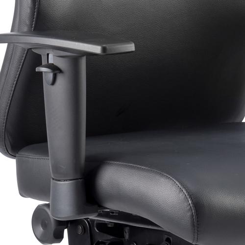 Adroit Onyx Posture Chair Black Leather 450x470-540x590-640mm Ref OP000099