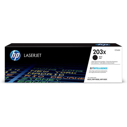 HP 203X LaserJet Toner Cartridge High Yield Page Life 3200pp Black Ref CF540X