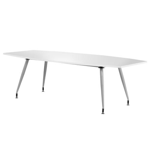 Sonix Boardroom Table Writable Gloss 2400x1200x800mm White Ref I003059