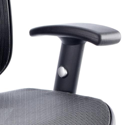 Adroit Mirage II Executive Chair With Arms With Headrest Mesh Black Ref KC0148