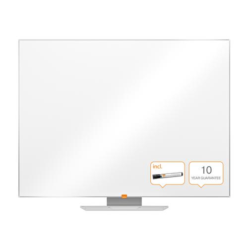 Nobo Classic Whiteboard Melamine Surface Non-magnetic Aluminium Trim W1200xH900mm White Ref 1905203
