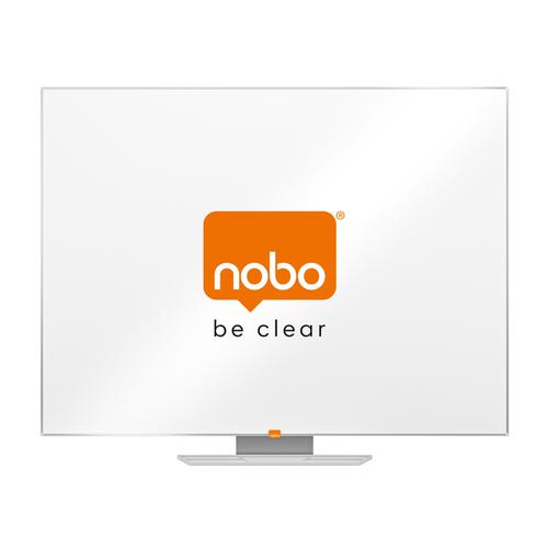 Nobo Classic Whiteboard Melamine Surface Non-magnetic Aluminium Trim W1200xH900mm White Ref 1905203 ACCO Brands