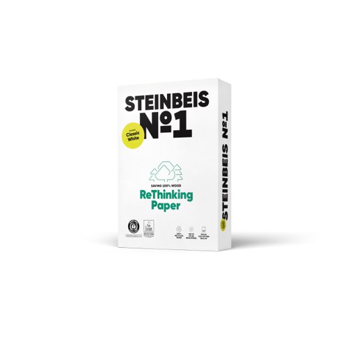 Steinbeis 100% Recycled No.1 Paper A4 80 gsm Off-White 55 CIE [500 Sheets]