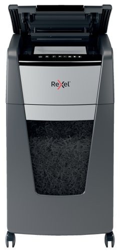 Rexel Optimum Auto Feed+ 225 Sheet Automatic Cross Cut Shredder, P-4 Security, 60L Bin, 2020225X