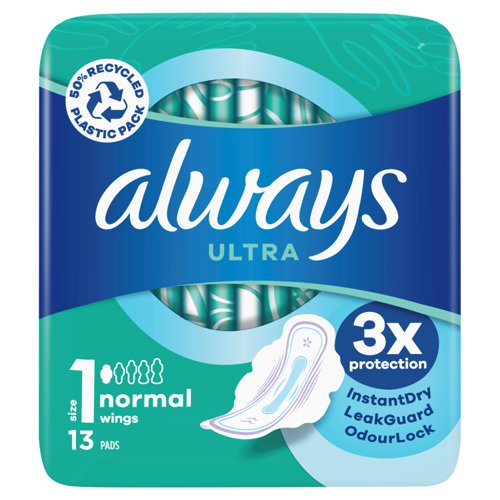 Always Ultra Pads C005790 [Box 16 x 13] 160214 Buy online at Office 5Star or contact us Tel 01594 810081 for assistance