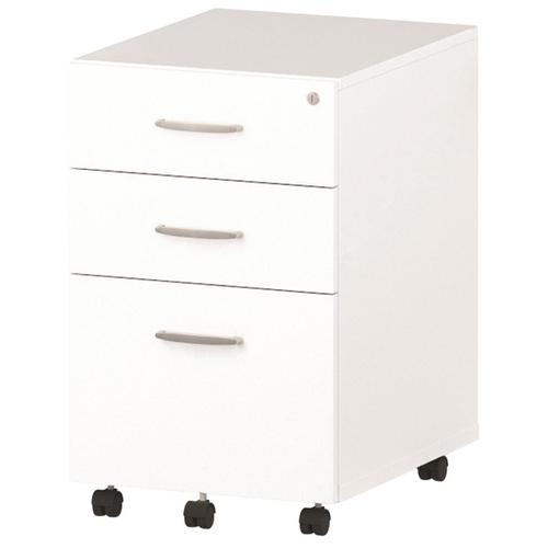 Trexus Tall Under Desk Mobile Pedestal 440x550x695mm White Ref I001654