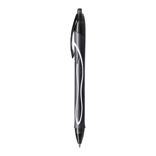 BIC Gel-ocity Quick Dry Gel Ink Pens 0.7mm Tip Black Ref 949873 [Pack 12] Bic