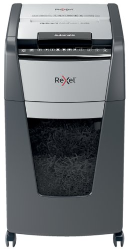 Rexel Optimum AutoFeed+ 300X Automatic Cross Cut Paper Shredder, 4x25mm, 60 Litre bin, P-4 Security level 2020300X