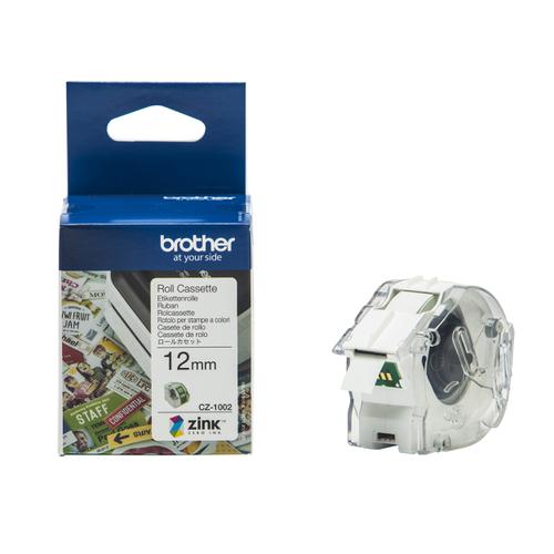 Brother Colour Label Printer 12mm Wide Roll Cassette Ref CZ1002