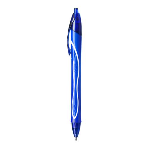 BIC Gel-ocity Quick Dry Gel Ink Pens 0.7mm Tip Blue Ref 950442 [Pack 12]