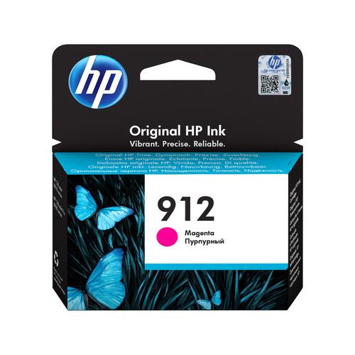 Hewlett Packard 912 Inkjet Cartridge Page Life 315pp 2.93ml Magenta Ref 3YL78AE 162110 Buy online at Office 5Star or contact us Tel 01594 810081 for assistance