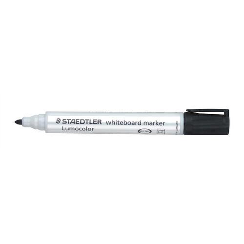 Staedtler 351 Marker Dry-Wipe Whiteboard Locked Tip 2mm Line Black Ref 351-9 [Pack 10]