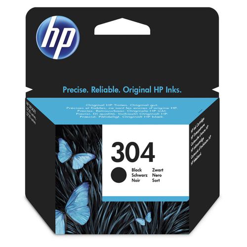 Hewlett Packard [HP] No.304 Inkjet Cartridge Page Life120pp 4ml Black Ref N9K06AE HP
