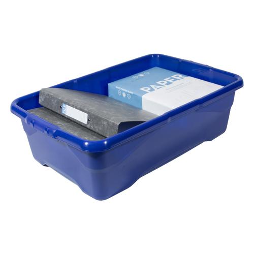 Strata Curve Box 30 Litre Blue Ref XW201B-LBL 163228 Buy online at Office 5Star or contact us Tel 01594 810081 for assistance