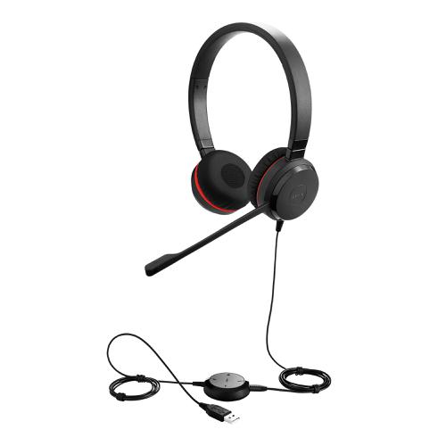 Jabra EVOLVE 30 II Duo USB Headset With Noise Cancelling Microphone Ref 5399-823-309
