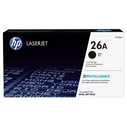 HP 26A Laser Toner Cartridge Page Life 3100pp Black Ref CF226A