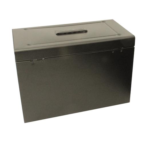 Metal File with 5 Suspension Files 2 Keys and Index Tabs Steel Foolscap Black 164104 Buy online at Office 5Star or contact us Tel 01594 810081 for assistance
