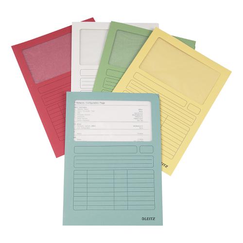 Leitz Window Folder 160gsm A4 Assorted Ref 39500099 [Pack 100] 4050677 Buy online at Office 5Star or contact us Tel 01594 810081 for assistance
