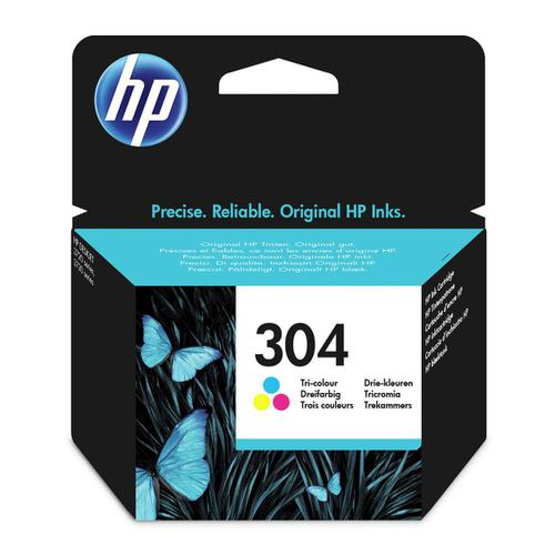 Hewlett Packard [HP] No.304 Inkjet Cartridge Page Life 100pp 2ml Tri-Colour Ref N9K05AE
