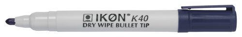 Drywipe Markers Bullet Point 2mm Line Width Violet [Pack 10]