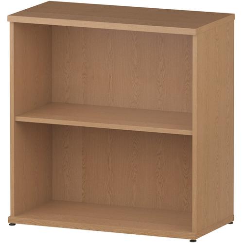Trexus Office Low Bookcase 800x400x800mm 1 Shelf Oak Ref I000757