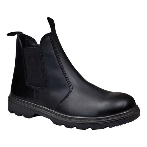 Click Footwear Dealer Boot PU/Leather Steel Toecap Size 9 Black Ref CF16BL09 *Approx 3 Day Leadtime*