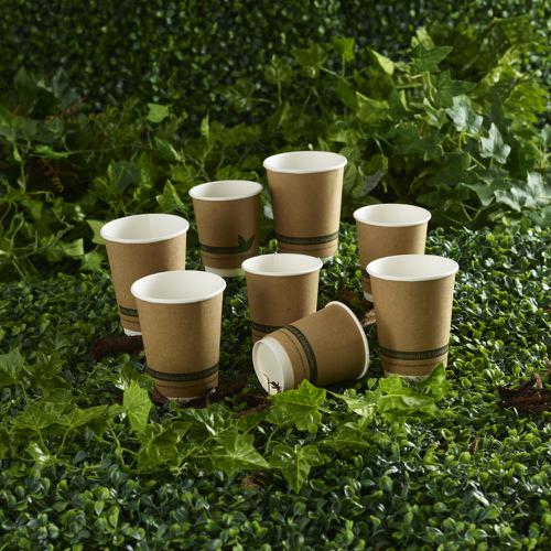 Ingeo Kraft Paper Cups 12oz Double Wall PLA Ref 44882 [Pack 25] 165549 Buy online at Office 5Star or contact us Tel 01594 810081 for assistance