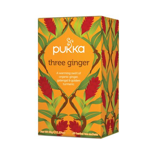 Pukka Individually Enveloped Tea Bags Three Ginger Ref 5065000523428 [Pack 20]