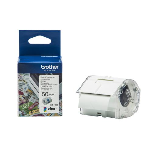 Brother Colour Label Printer 50mm Wide Roll Cassette Ref CZ1005