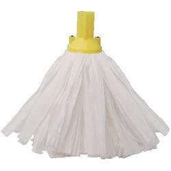 Robert Scott & Sons Hygiemix T1 Socket Cotton & Synthetic Colour-coded Mop 250g Yellow Ref MHH250Y