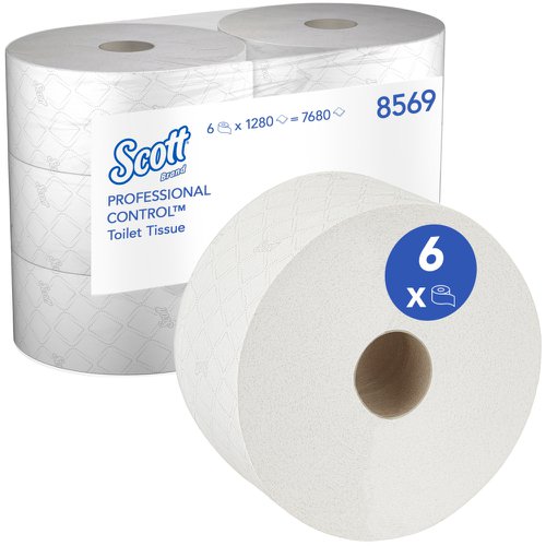 Scott Control toilet tissue roll Ref 8569 [Pack 6]