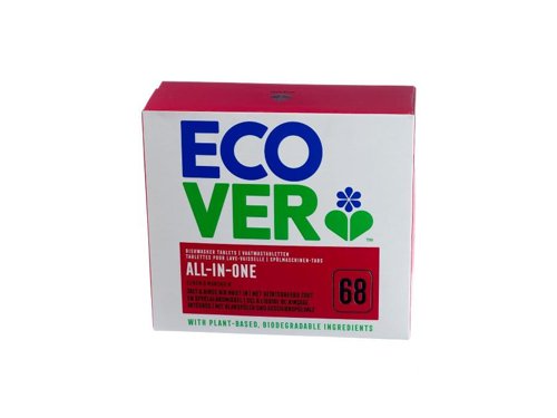 Ecover All in 1 Dishwasher Tablets [Box 68] 165991 Buy online at Office 5Star or contact us Tel 01594 810081 for assistance