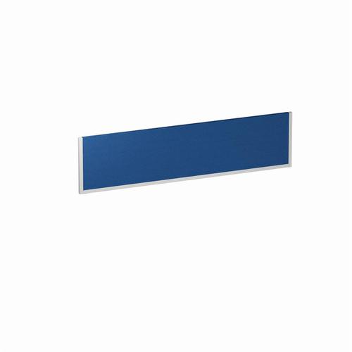 Trexus 1600x400 Rectangular Bench Desk Screen Blue/White 1600x400mm Ref LEB047