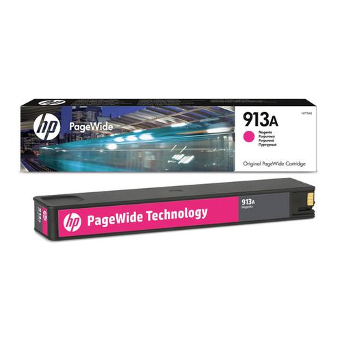 Hewlett Packard [HP] No.913A Inkjet PageWide Cartridge Page Life 3000pp 37ml Magenta Ref F6T78AE HP