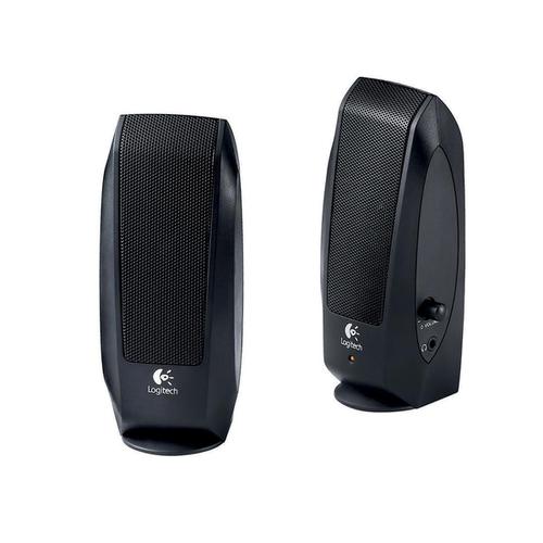 Logitech S150 Twin Speakers Slim 2.2W 3.5mm Headphone Jack Black Ref 980-000029