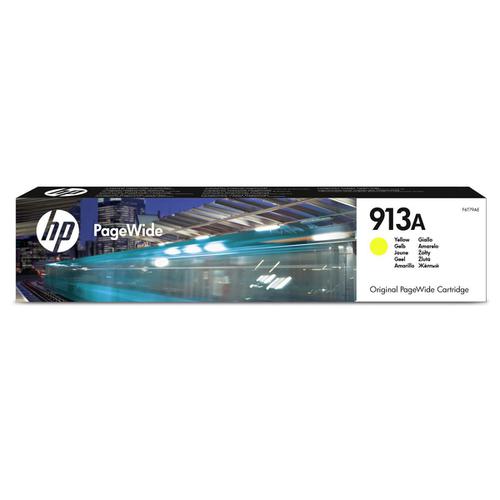 Hewlett Packard [HP] No.913A Inkjet PageWide Cartridge Page Life 3000pp 37ml Yellow Ref F6T79AE