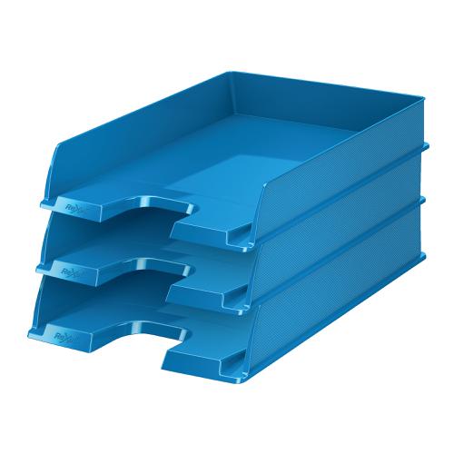Rexel Choices Filing Tray for Desks A4 Blue 168005 Buy online at Office 5Star or contact us Tel 01594 810081 for assistance