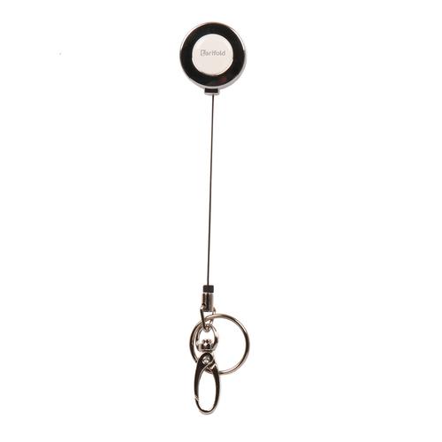 Tarifold Heavy Duty Metal ID badge reel with swivel egg hook and split key  ring [Pack 10] 168235