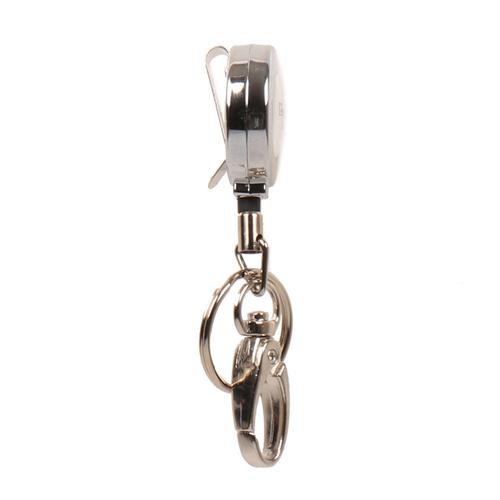 Tarifold Heavy Duty Metal ID badge reel with swivel egg hook and split key ring [Pack 10] 168235 Buy online at Office 5Star or contact us Tel 01594 810081 for assistance