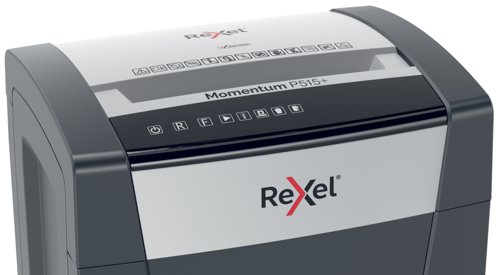 Rexel Momentum Extra P515+ Micro Cut Paper Shredder, Shreds 15 Sheets, Jam-Free, 30L Bin, 2021515MEU 168289 Buy online at Office 5Star or contact us Tel 01594 810081 for assistance
