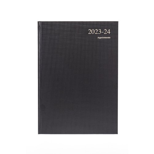 Collins Essentials Academic 2023-24 A4 Day to A Page Mid Year Diary Planner Black ESSA41M.99-2324 [Each]