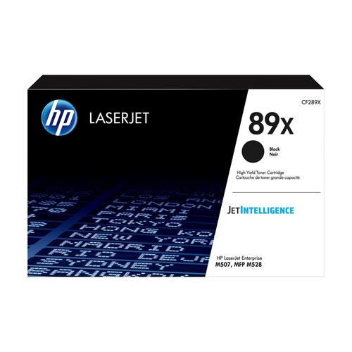 Hewlett Packard 89X Laser Toner Cartridge High Yield Page Life 10,000pp Black Ref CF289X 169157 Buy online at Office 5Star or contact us Tel 01594 810081 for assistance