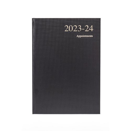 Collins Essentials Academic 2023-24 A5 Day to A Page Mid Year Diary Planner Black ESSA51M.99-2324 [Each]