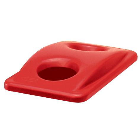 Rubbermaid Slim Jim Lid for Bottle Recycling System 518x290x70mm Red Ref FG269288RED